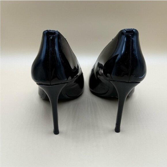 Michael Kors Keke Pointed Toe Pump Heels Size 10M Black Leather Classic Stiletto - Picture 5 of 11